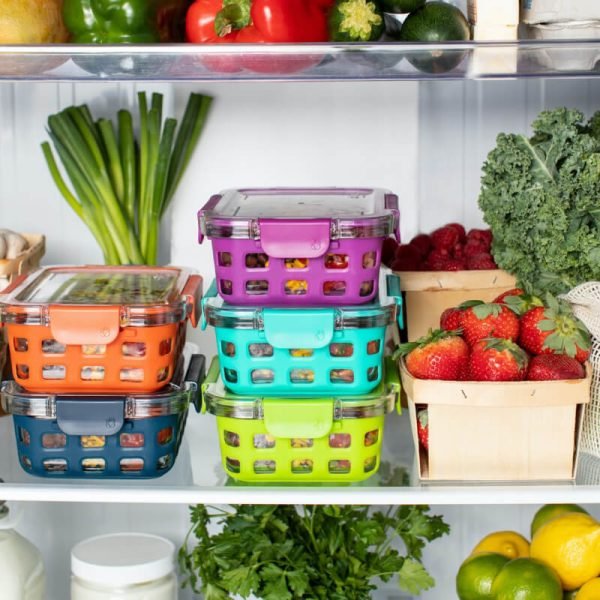 ⁦Mini Fridge with Freezer for Bedroom Office or Dorm with Adjustable Remove Glass Shelves Compact Refrigerator⁩ – תמונה ⁦4⁩